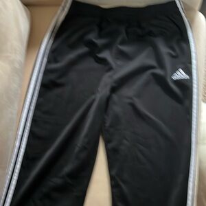 Boys Youth Adidas XL 18/20 Iconic Tricot Track pants (open leg, NOT tapered)
